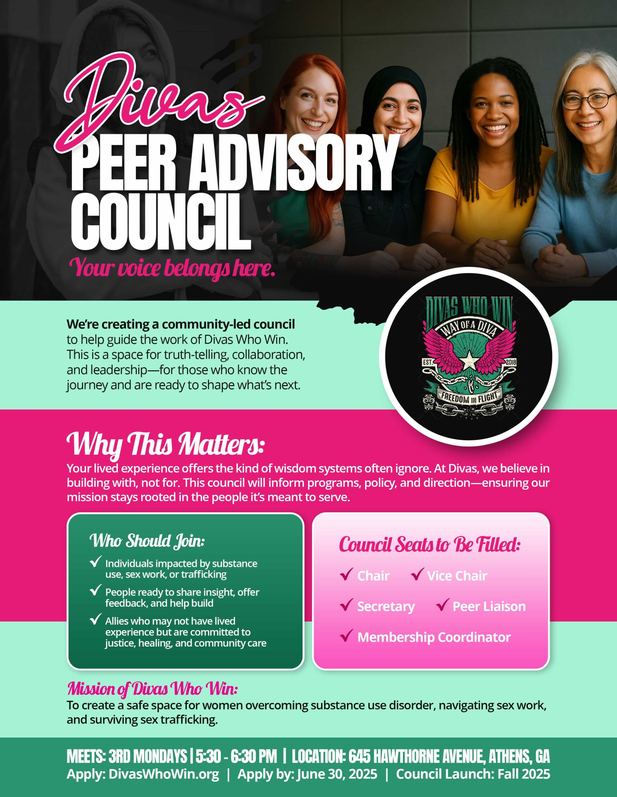 Divas Advisory Council - Flyer 2025 Divas Advisory Council - Flyer 2025